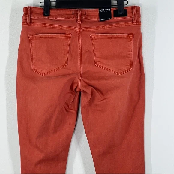 DEAR JOHN Women’s Size Burnt Orange New With Tags. Skinny Distressed - Picture 7 of 13